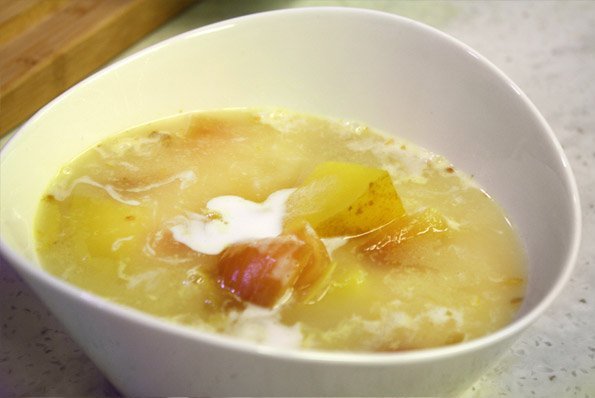leaky gut healing potato onion soup